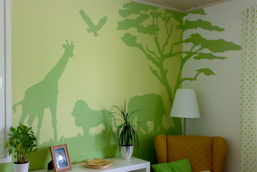 Koristemaalaus savanni